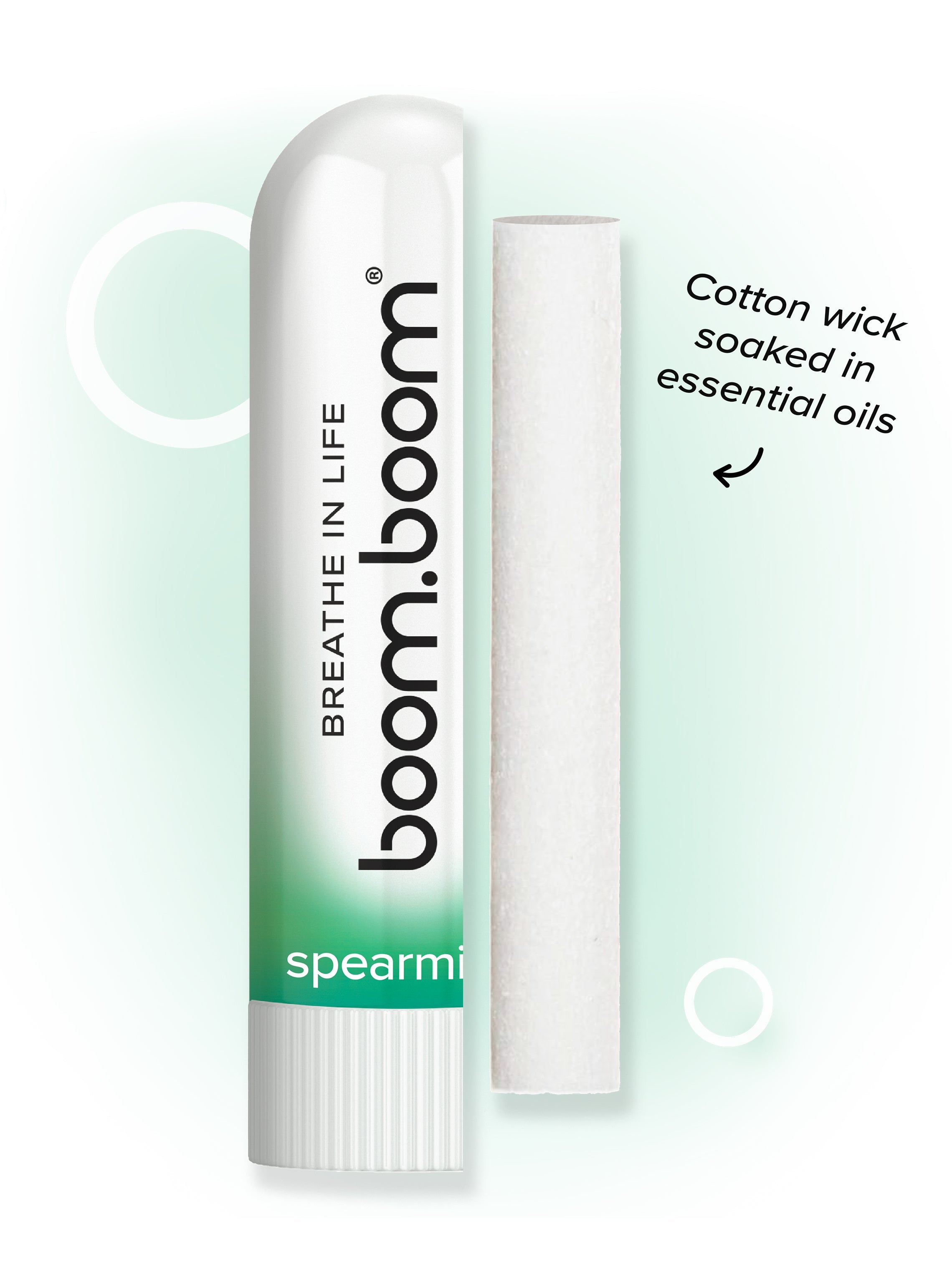 Cotton wick soaked in essential oils